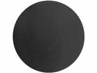 LindDNA Tischset Circle aus Recyceltem Buffalo Leder in der Farbe Black, Maße:...