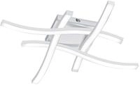 Reality Leuchten LED Deckenleuchte Route R62474131, Metall Wei&szlig; matt, inkl. 4x 5