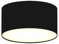 Smartwares Elegante Deckenleuchte mit LED Licht - Stoff Lampenschirm schwarz...