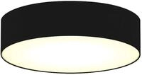 Elegante Deckenleuchte mit LED Licht - Lampenschirm aus schwarzem Stoff &Oslash;40cm -
