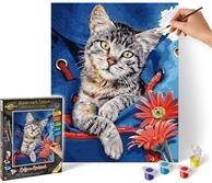 Schipper 609240842 Malen nach Zahlen - Katze im Rucksack-Bilder malen f&uuml;r