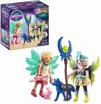 PLAYMOBIL Adventures of Ayuma 71236 Crystal- und Moon Fairy mit Seelentieren,
