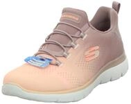 Skechers Damen Summits Bright Charmer Turnschuhe, Light Mauve Mesh/Coral Trim, 38 EU