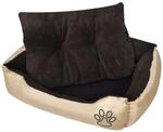 vidaXL Hundebett mit Kissen Hundekorb Hundesofa Katzenbett Hunde Katzen Tier M