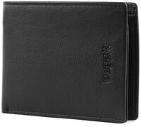 bugatti Vertice Herren Portemonnaie Leder, Wallet Geldb&ouml;rse, Schwarz