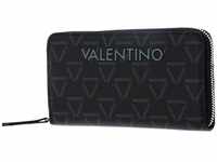 Valentino Damen Jelly Zip Around Wallet, Schwarz/Mehrfarbig