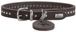 HUNTER Hundehalsband Aalborg Style, Farbe: Dunkelbraun, stark gefettetes