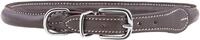 Knuffelwuff Hundehalsband Halsband Hund Leder Rundhalsband Hoopa 51-56cm Braun
