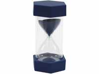 TimeTex Sanduhr, 12 cm hoch, 6,5 cm Durchmesser, 15 Minuten, X-Groß, Blau