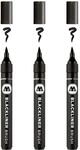 Molotow Blackliner Brush (Pinselspitze, permanente, dokumentenechte Tinte) schwarz, 1