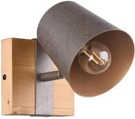 Trio Leuchten Wandspot Bell 801900167, Metall Nickel antik, Holz, exkl. 1x E14