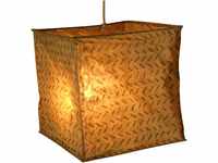 GURU SHOP Quadratische Papier Hängelampe, Papierlampenschirm Annapurna,