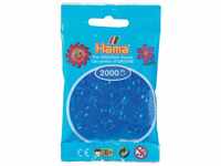 Hama Perlen 501-15 - Mini-Perlen 2000 Stück transparent/blau