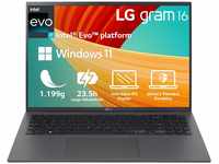 2023 LG gram 16 Zoll Ultralight Notebook - 1.199g Intel Core i7 Laptop (16GB...