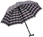 Ossenberg Stockschirm Twin mit Fritzgriff &ndash; &Oslash; 105cm &ndash; 2 in 1 Gehstock &