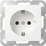 Gira Steckdose Standard 55 Reinwei&szlig; gl&auml;nzend I Unterputz Schuko-Steckdose 418803 I