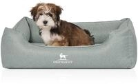 Knuffelwuff Orthop&auml;disches Hundebett Luisa aus Velours mit feinem Handwebcharakter