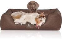 Knuffelwuff Orthop&auml;disches Hundebett Columbia aus Laser-gestepptem Kunstleder...