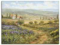 Leinwandbild Wandbild Bild auf Leinwand 80x60 cm Wanddeko Landschaft Provence...