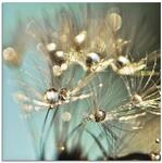 ARTLAND Wanddeko Glasbilder Wandbild Glas Bild einteilig Quadratisch Innere Ruhe
