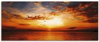 ARTland Wanddeko Glasbilder Wandbild Glas Bild einteilig 125x50 cm Querformat...