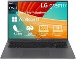 LG gram 17 Zoll Laptop mit Windows 11 Home Intel Core i7 Prozessor 16GB LPDDR5x RAM