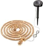 esotec Solar Lichterkette Cord Light, 4,5 Meter, 60 LEDs, warmwei&szlig;, Zuleitung...