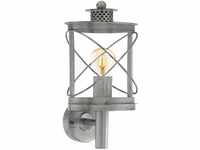 EGLO Außen-Wandlampe Hilburn 1, 1 flammige Außenleuchte, Wandleuchte aus verzinktem