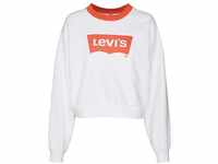 Levi's® Vintage Raglan Sweater Bright White/orange Rust XS