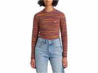 Levi's Damen Crew Rib Sweater Pullover Sweatshirt, Red Tonal Space Dye Ldh9862a26, L