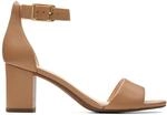 Clarks Damen Deva Mae Pump, Camel Leather, 41.5 EU Schmal