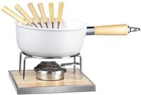 M&Auml;SER 931889 K&auml;sefondue Set f&uuml;r 6 Personen, 9-teiliges Komplettset f&uuml;r Fondue