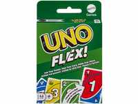 Mattel Games UNO Flex, UNO Kartenspiel für die Familie, mehr Abwechslung durch