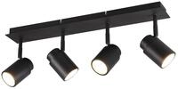 Trio Leuchten Bad Deckenleuchte Angelo 880400432, Metall Schwarz matt, exklusiv