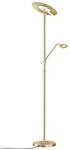 Fischer & Honsel Stehleuchte Dent, Metall, 1 x LED 37 Watt, 1 x LED 8 Watt, Taster,