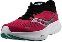 Saucony Women's Ride 16 Sneaker, Rosa/Schwarz, 38 EU