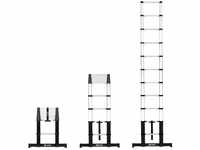 VONROC Profi Teleskopleiter 3,2m 2023, Leiter ausziehbar, Aluleiter klappbar -