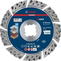 Bosch 1x EXPERT Multi Material Diamanttrennscheibe X-LOCK, 125x22,23 mm | f&uuml;r Beton,