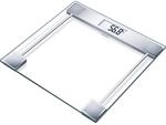 Sanitas SGS 06 Glaswaage (Personenwaage bis 150 kg Tragkraft und gro&szlig;em Display),