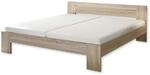 CANNES Futonbett 180 x 200 cm - Minimalistisches Doppelbett in Eiche Sonoma...