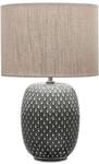 Pauleen 48153 Pretty Classy Tischleuchte Keramik Tischlampe mit Stoffschirm hell