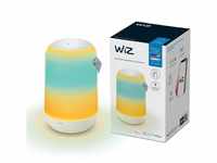 WiZ Mobile Portable Tischleuchte Tunable White and Color, dimmbar, 16 Mio. Farben,