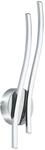 EGLO LED Wandlampe Valmora, 2 flammige Wandleuchte, Material: Alu, Kunststoff, Farbe: