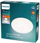 Philips LED Mauve Deckenleuchte mit integrierter Bewegungsmelder, 6W, Wei&szlig;