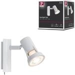 Paulmann 66702 Spotlight Teja max. 10 Watt Spot Wei&szlig; Wandleuchte Metall Wandlampe