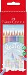 Faber-Castell 111211 - Buntstift Pastell Farben, 10er Kartonetui
