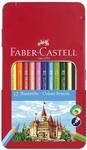 FABER-CASTELL - Buntstifte Set Hexagonal 12-teilig im Metalletui | Farbstifte mit