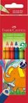 FABER-CASTELL - Buntstifte Set Jumbo Dreikant 6-teilig