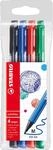 STABILO - Filzschreiber - pointMax | 4er Pack, Standardfarben, schwarz,