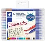 STAEDTLER 3005 TB12 Kalligraphiestift, doppelseitig, Mehrfarbig, 12 St&uuml;ck, 1 Packung